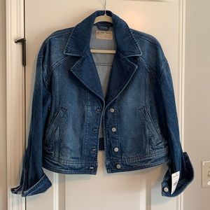 Free People Cropped Denim Jacket sz. Medium